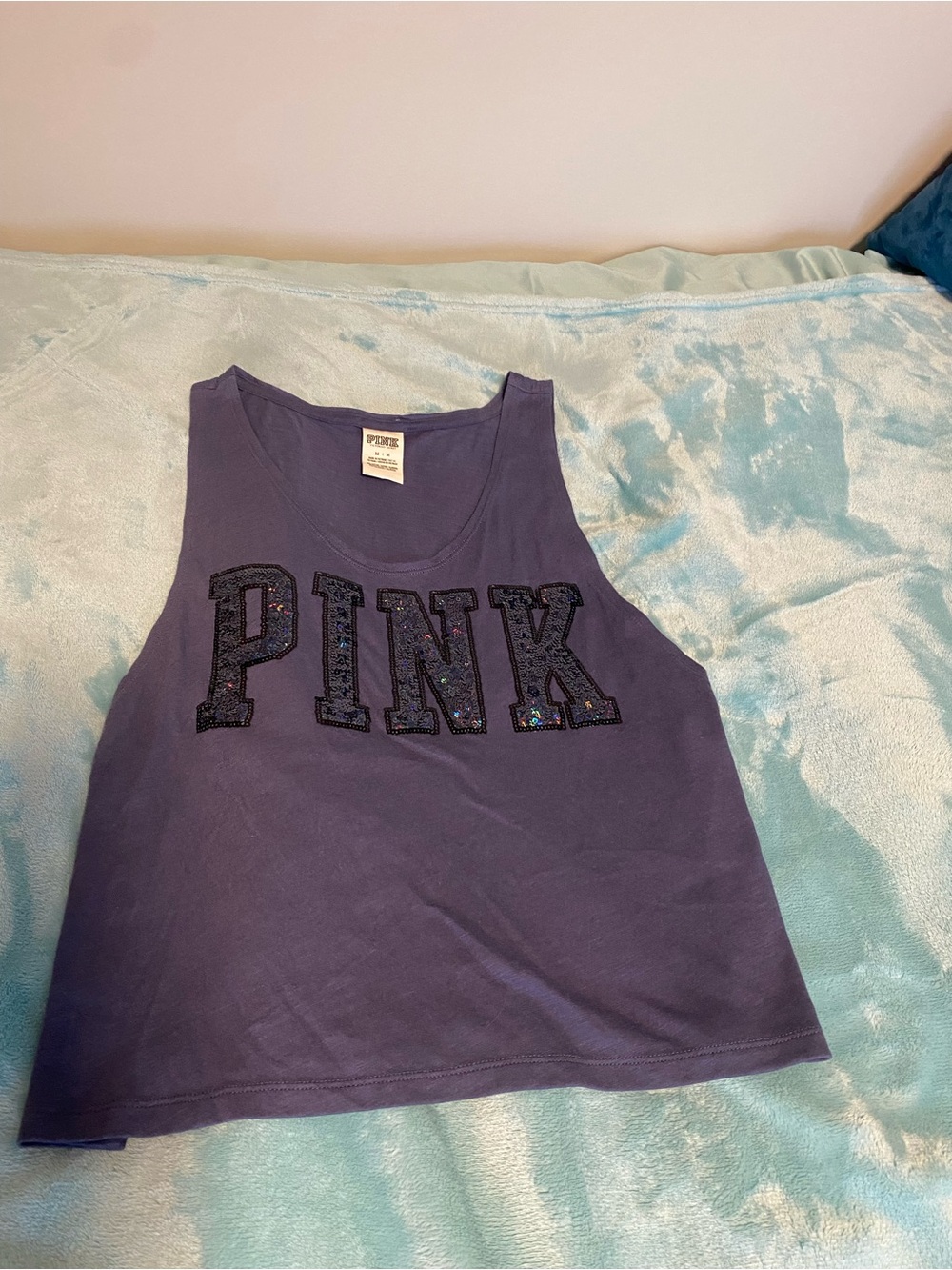 NWOT - VS PINK Victoria's Secret Purple Muscle Tank